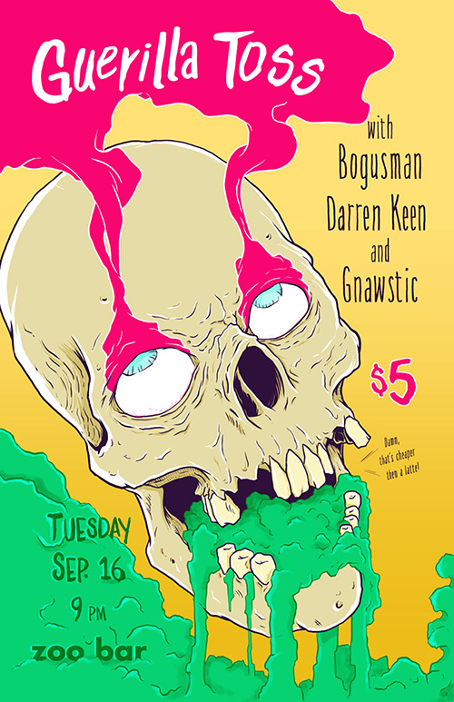 Poster Guerilla Toss Concert