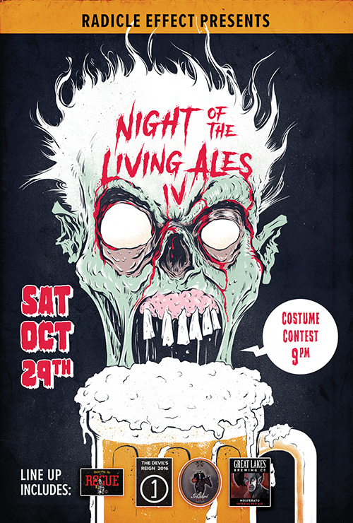 Poster for Radicle Effect Brewerks Night of the Living Ales
